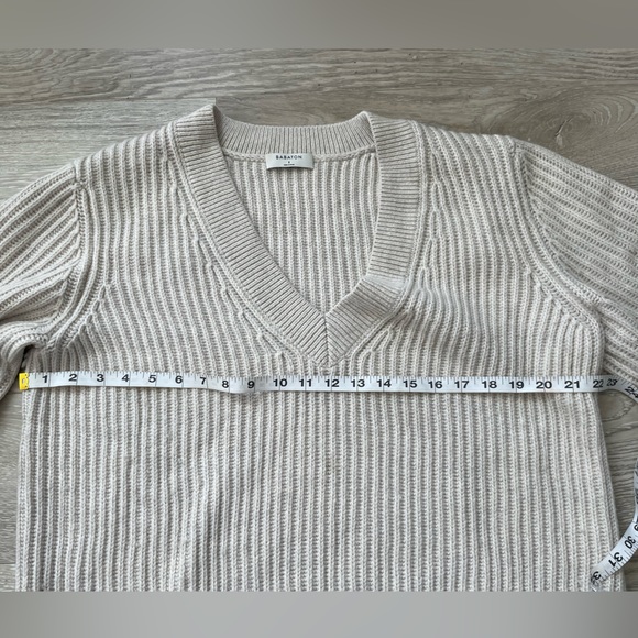 BABATON | Roger Sweater Merino Wool Grey Medium - Picture 4 of 14